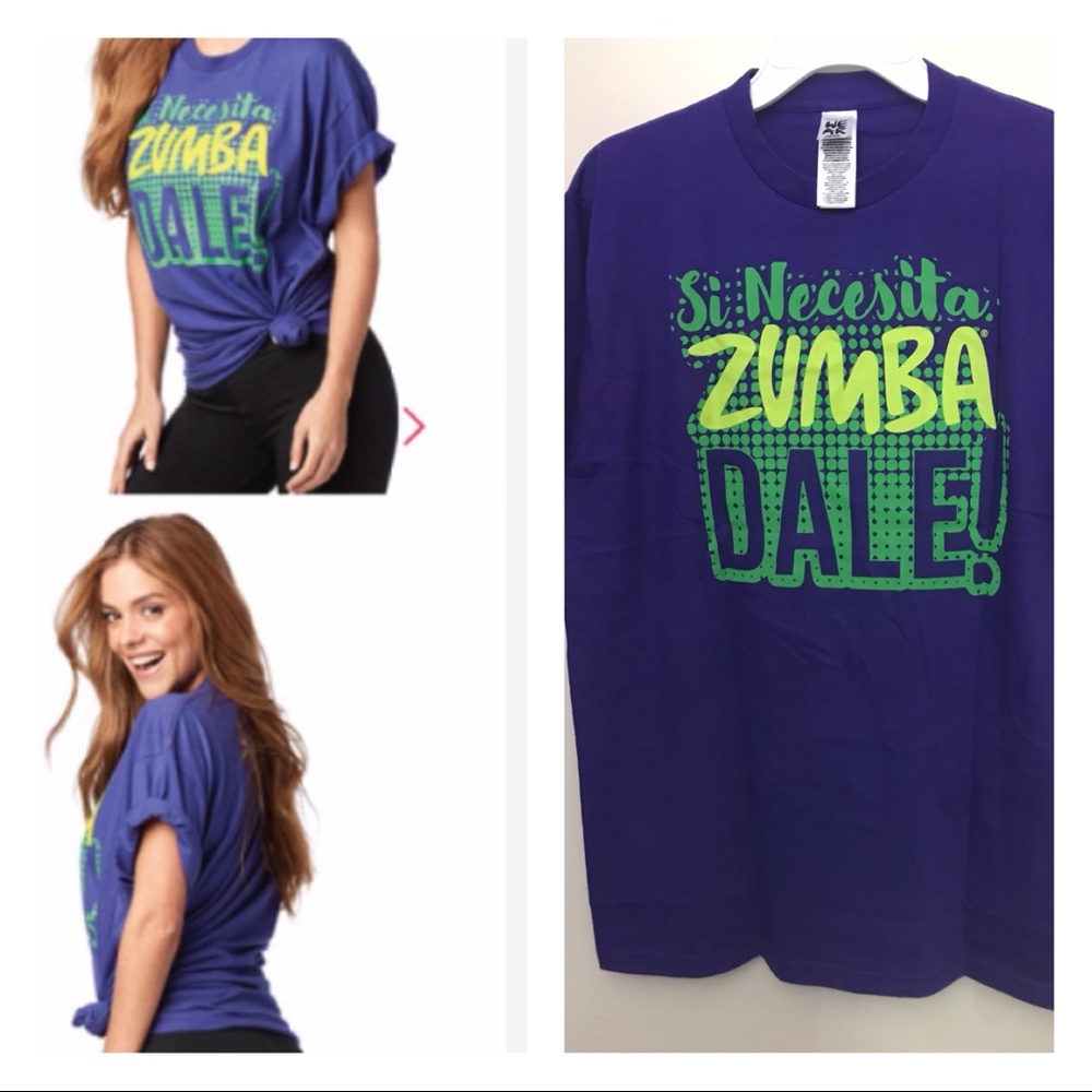 NEW ZUMBA FITNESS T-SHIRT SI NECESITA DALE OS